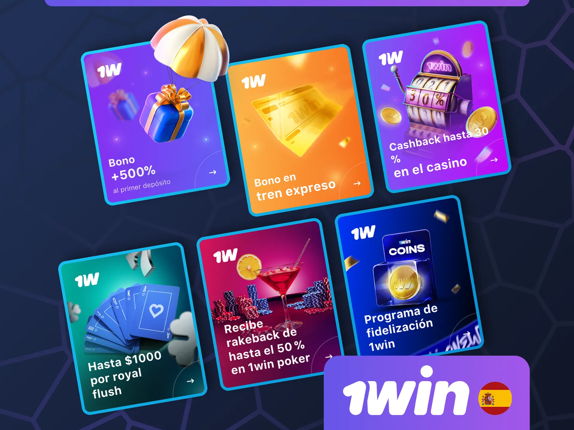 Descubre las numerosas ofertas especiales de 1Win.