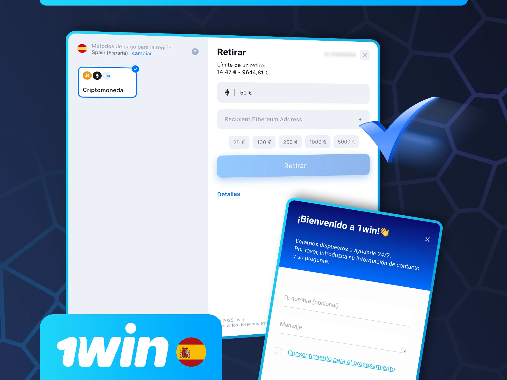 Al retirar fondos de 1win, tenga en cuenta los límites máximos y mínimos de retirada.