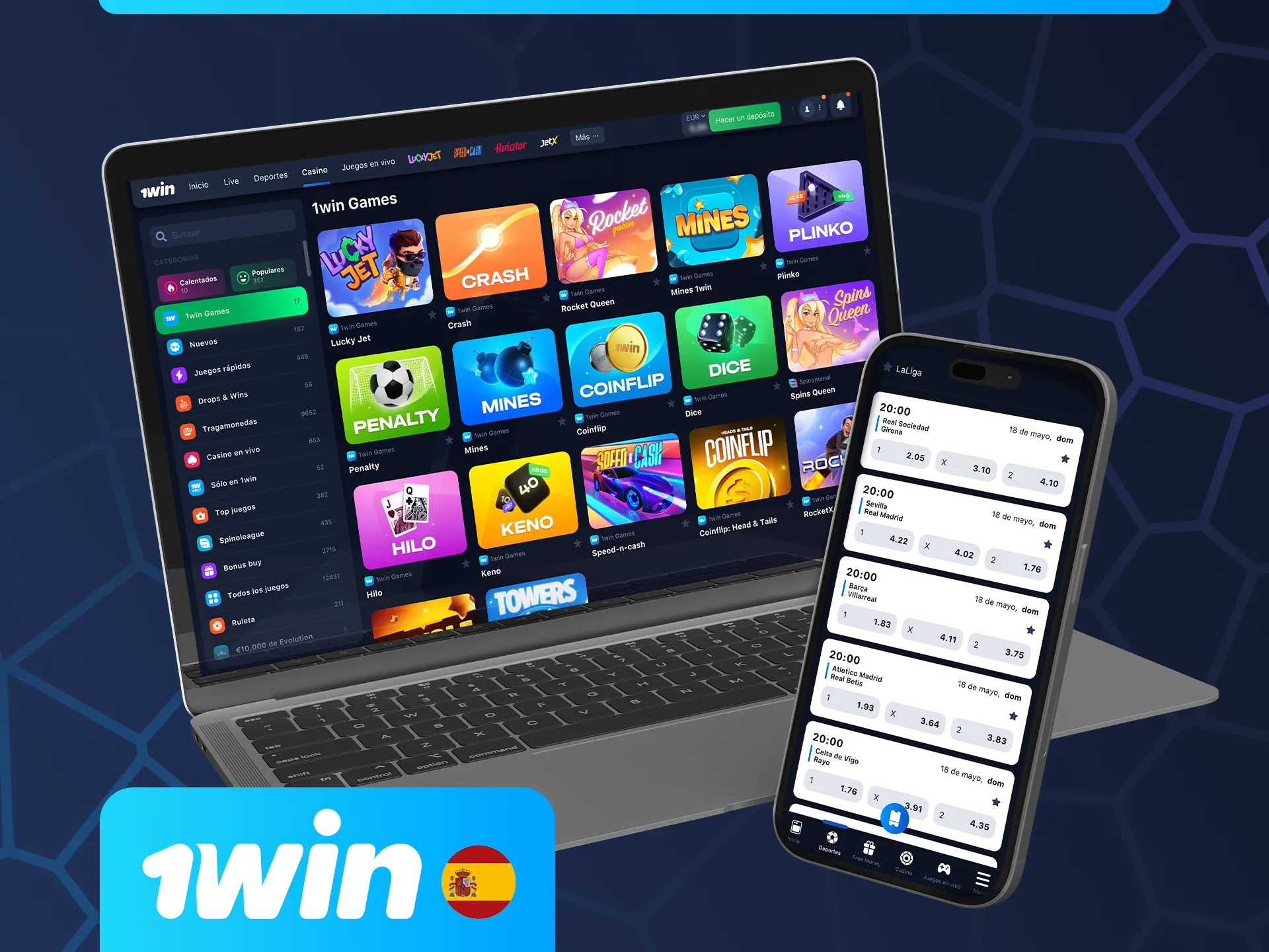 1win tiene un sitio web moderno con una interfaz intuitiva y fácil de usar.