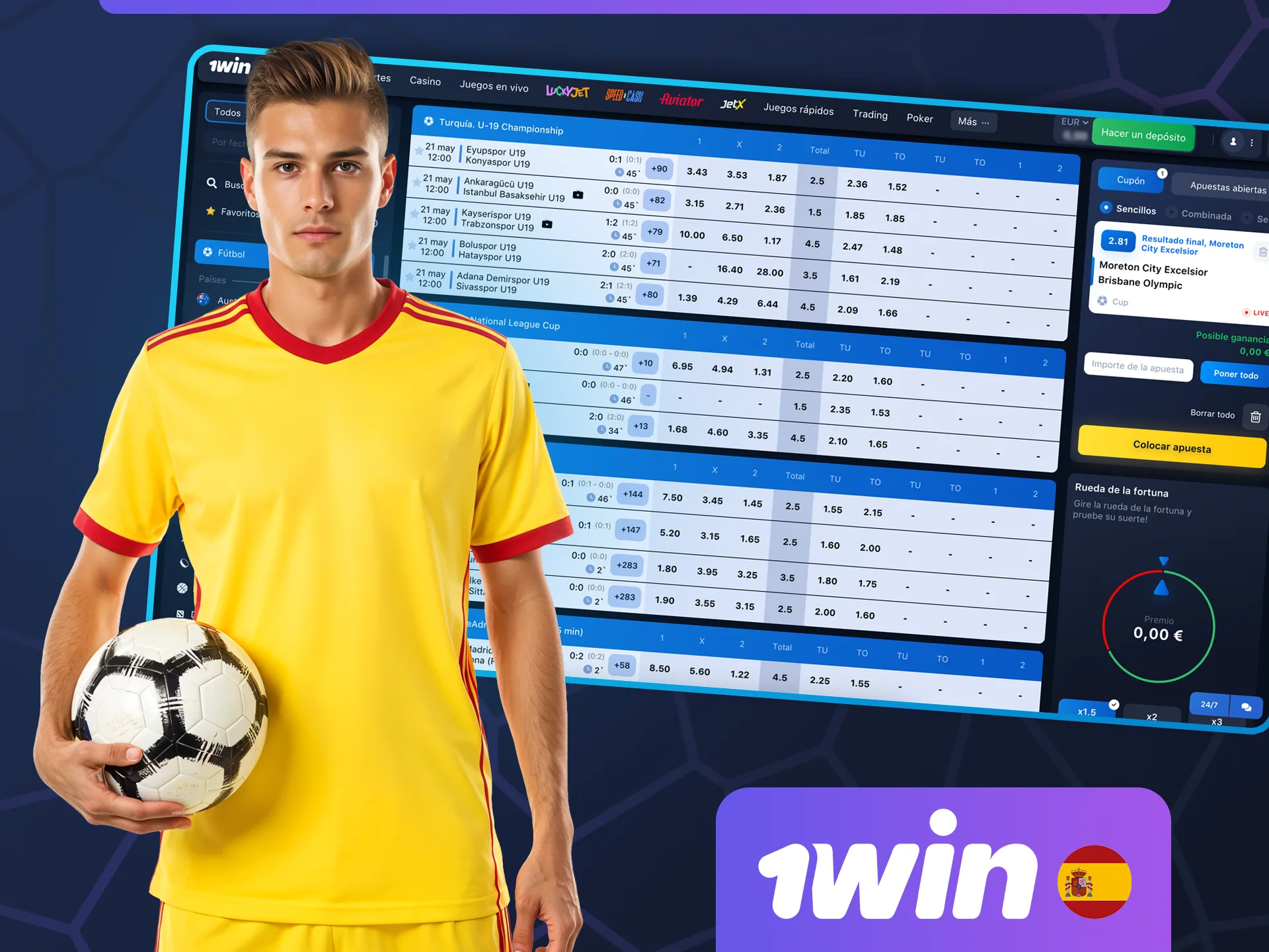 Haga apuestas exprés en 1win para convertir una pequeña apuesta en un gran pago.
