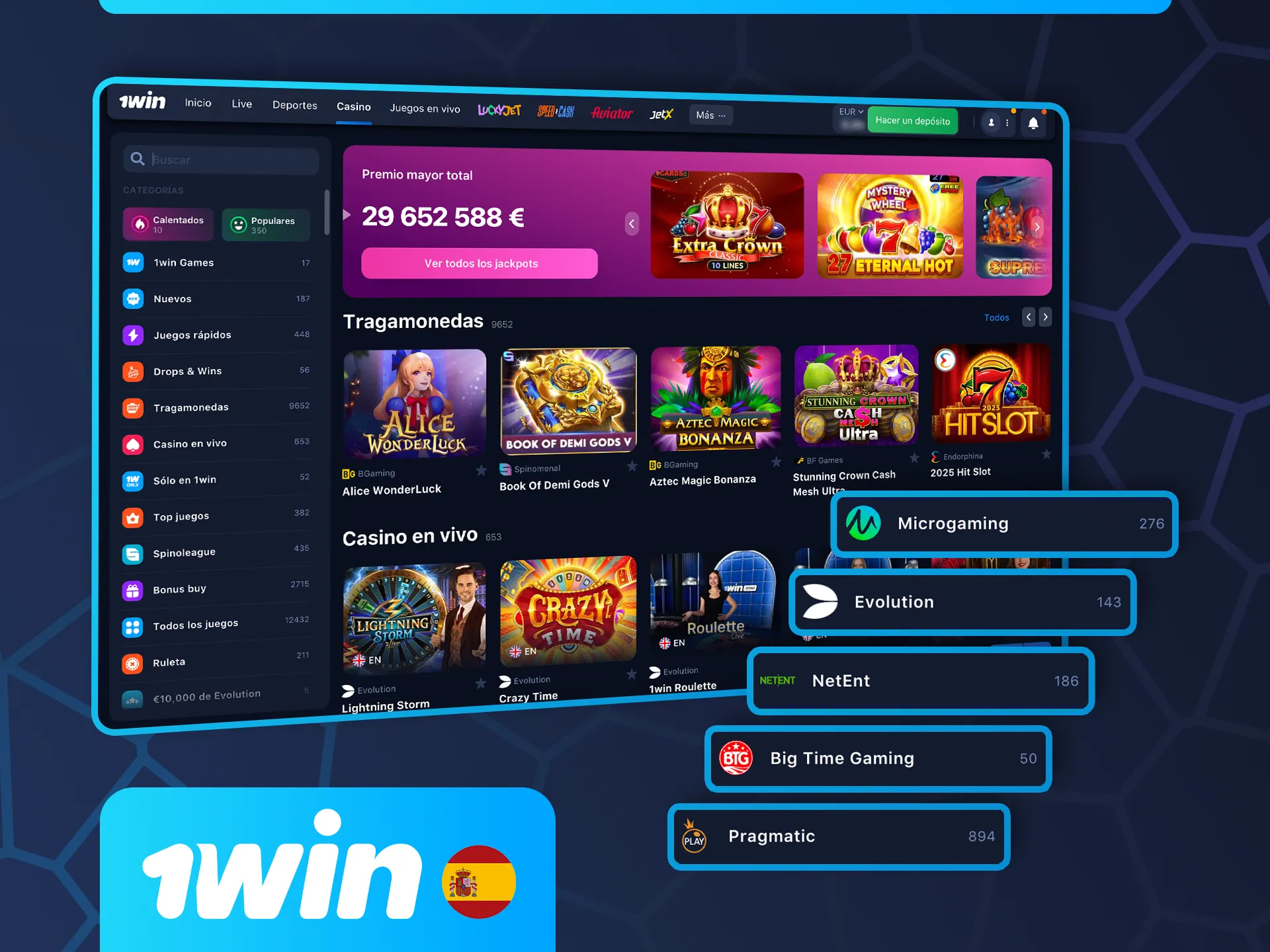 Descubre con quién colabora 1win para crear juegos de alta calidad.