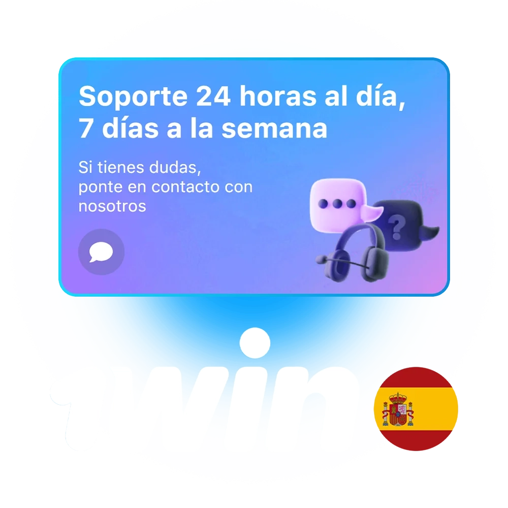 El servicio de atención al cliente de 1win España está disponible 24 horas al día, 7 días a la semana.