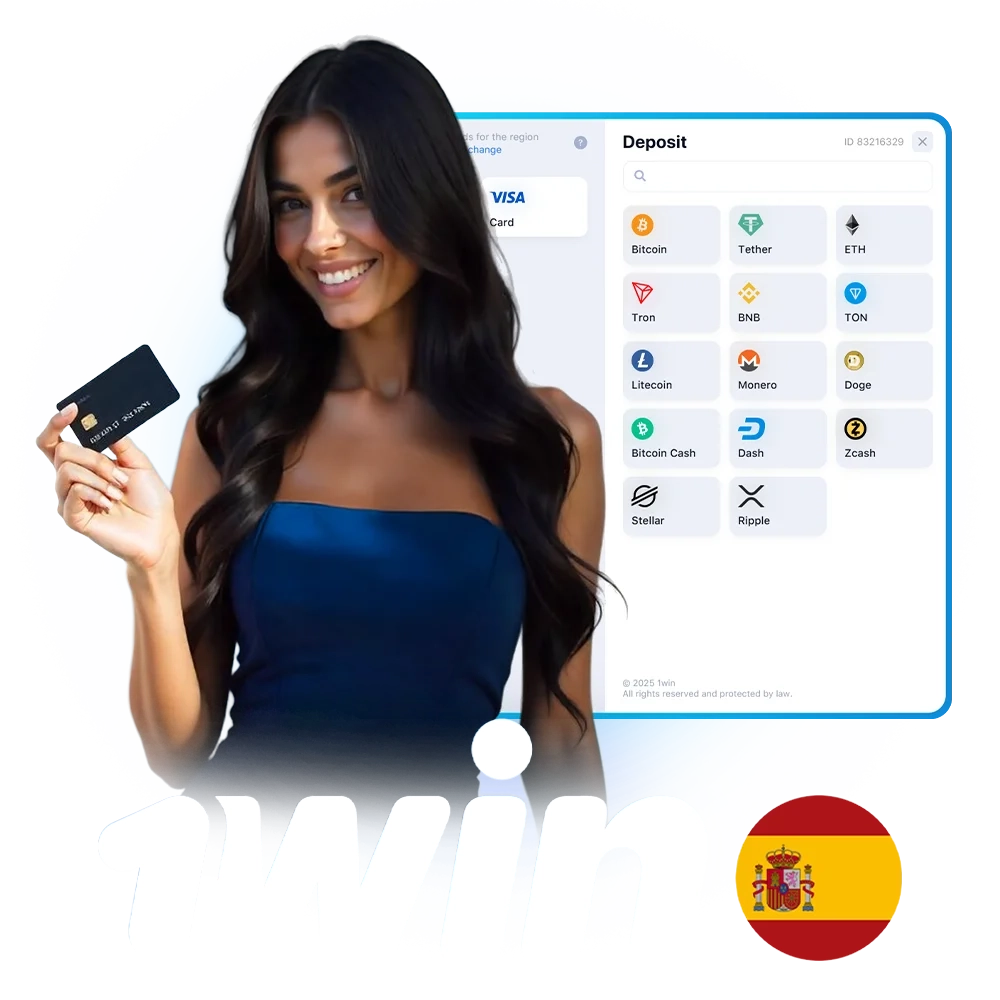 Qué métodos de depósito y retirada ofrece 1win España.